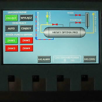 Operating panel (with uploaded software)